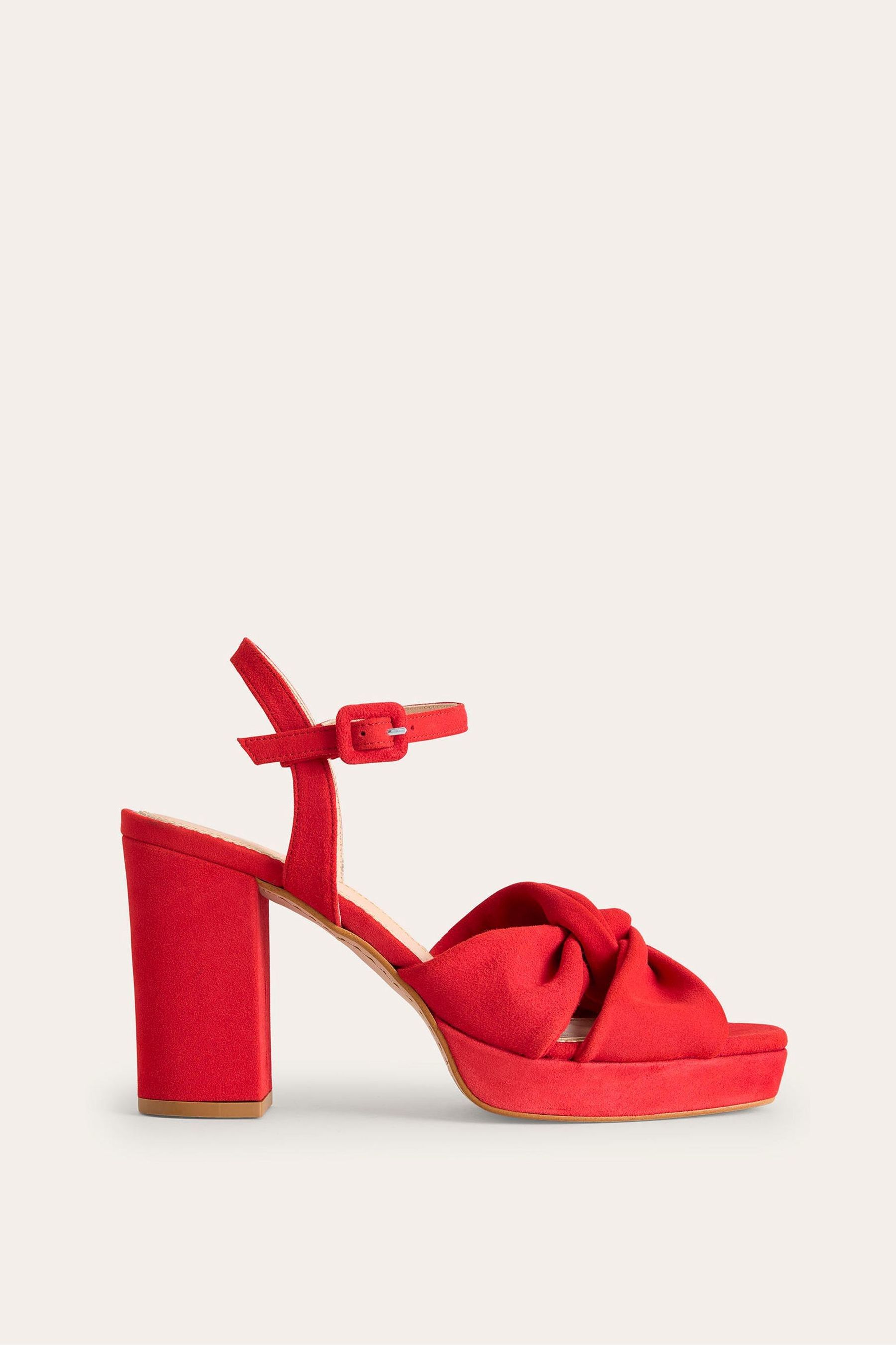 Buy Boden Red Twist Front Platform Sandals from Next Luxembourg