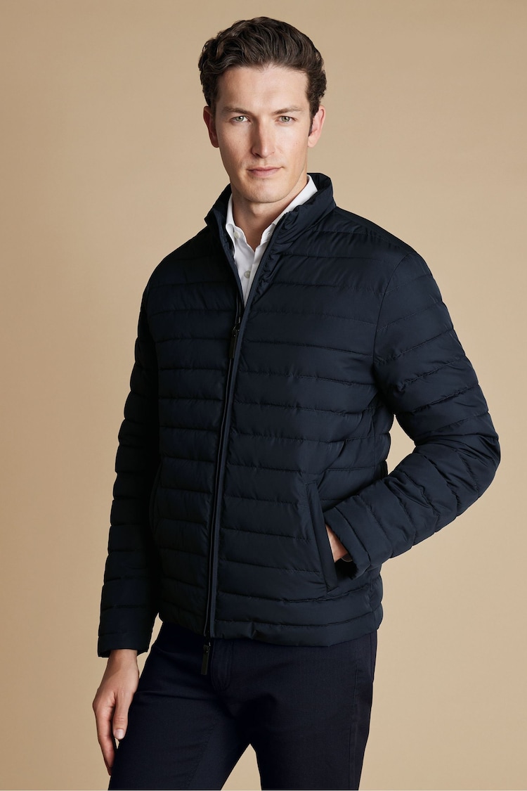 Charles Tyrwhitt Blue Lightweight Quilted Jacket - Image 1 of 6