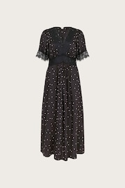 Monsoon Black Clea Spot Dress - Image 6 of 6