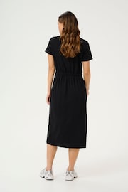 Kaffe KAcelina Short Sleeve Jersey 100% Cotton Black Dress - Image 3 of 5