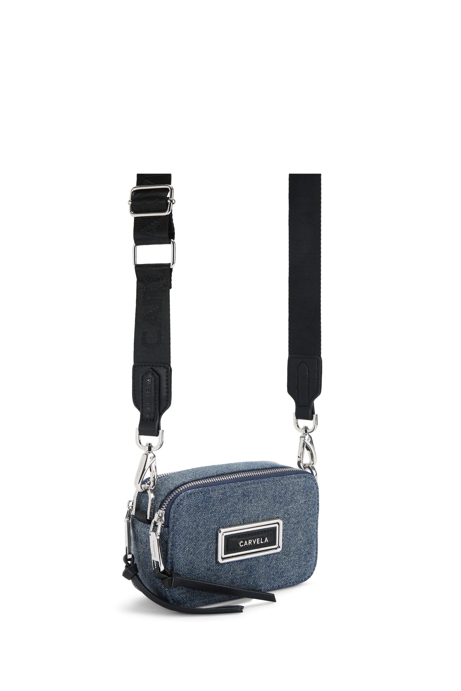 Carvela Blue Mini Roma Rectangle Bag