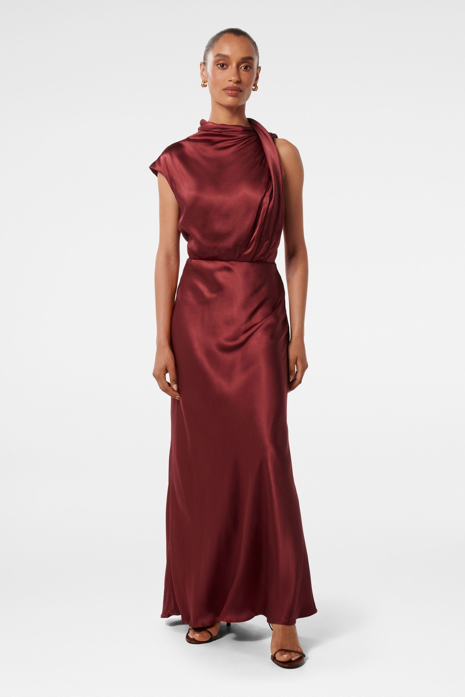 Buy Forever New Sienna Petite High Neck Satin Maxi Dress Next Ukraine