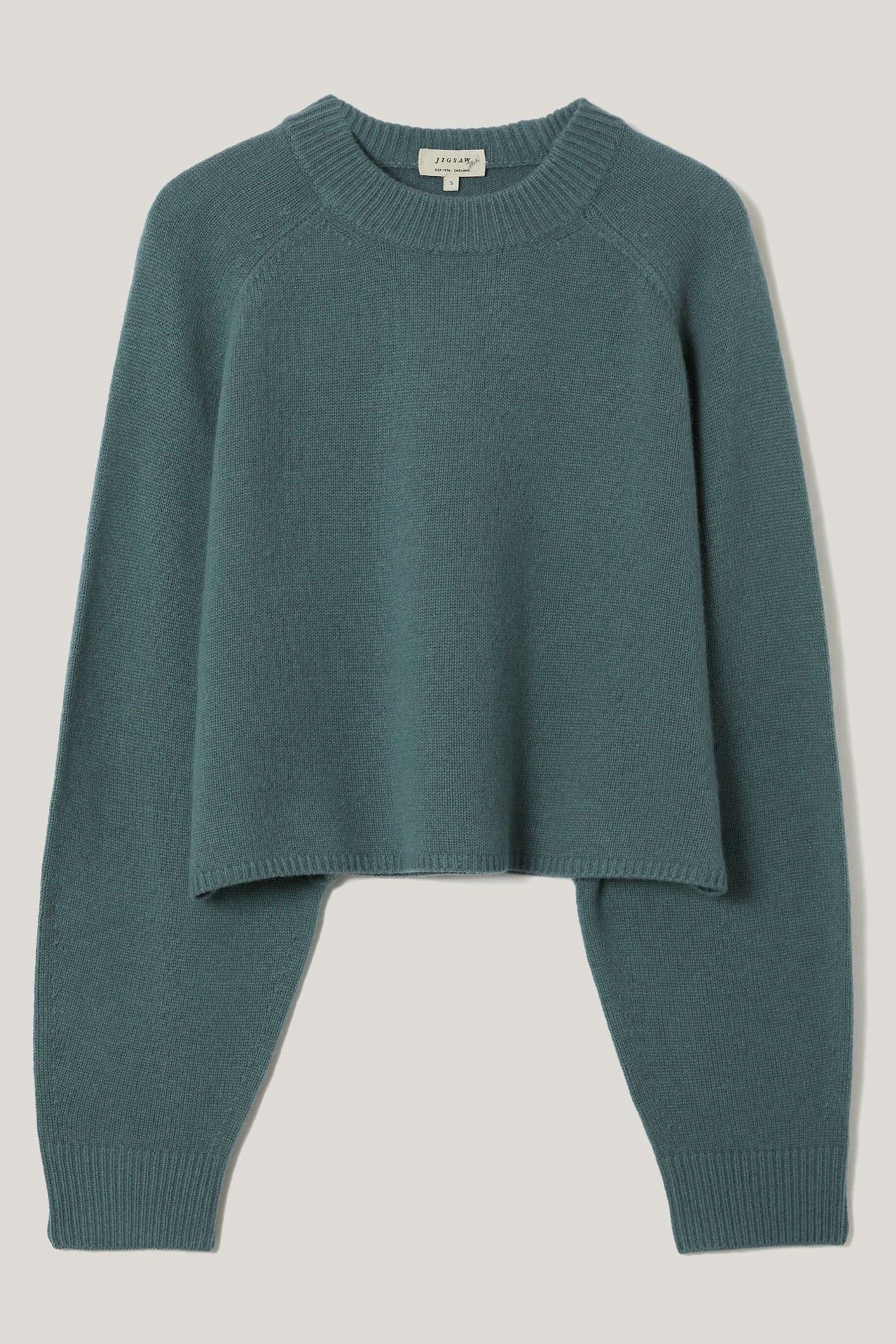Buy Jigsaw Blue Wool Cashmere Poncho Jumper from Next Ireland