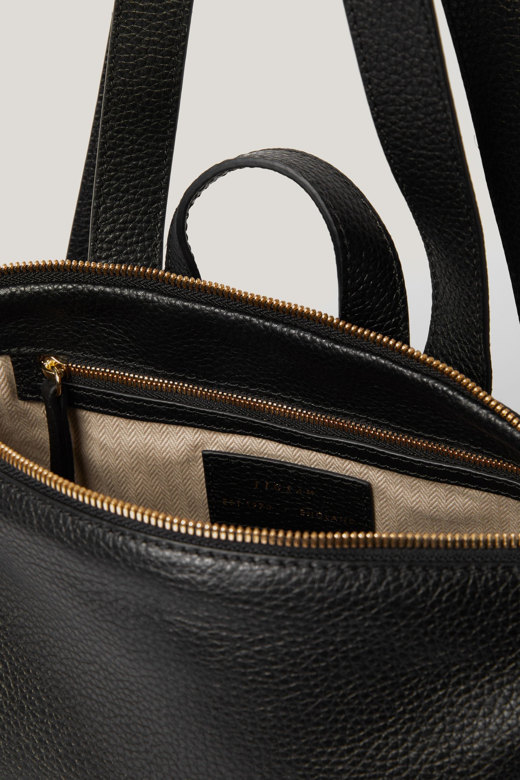 Jigsaw leather backpack 2025