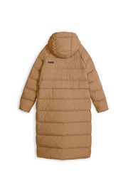 Puma Cream Womens Long Hooded Down Coat - Image 7 of 7