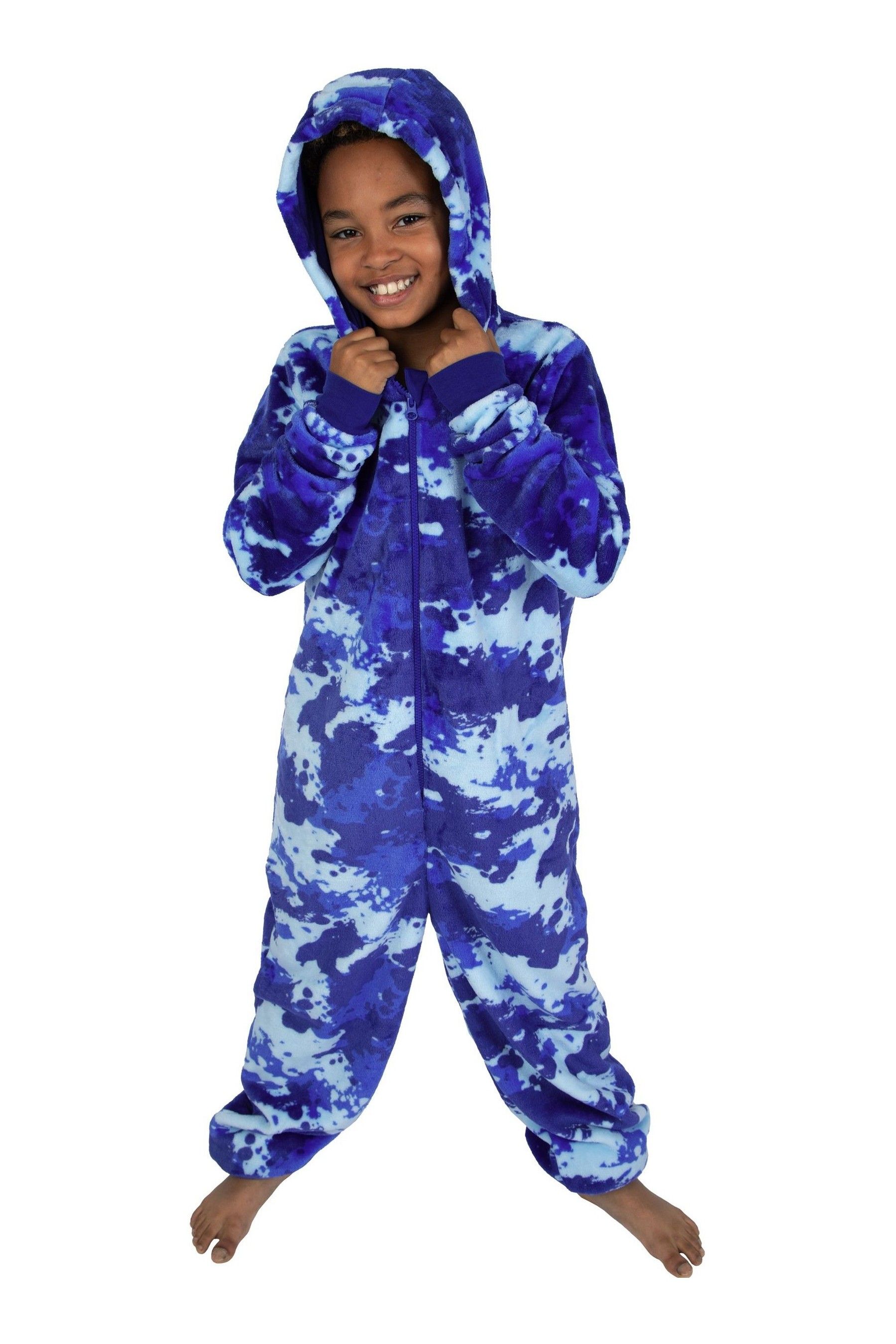 Harry Bear Blue Camouflage Pattern Onesie