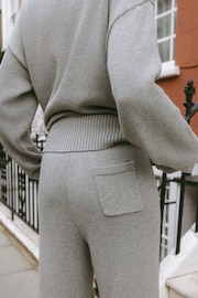 Chelsea Peers Grey Cashmere Blend Knitted Joggers - Image 4 of 5