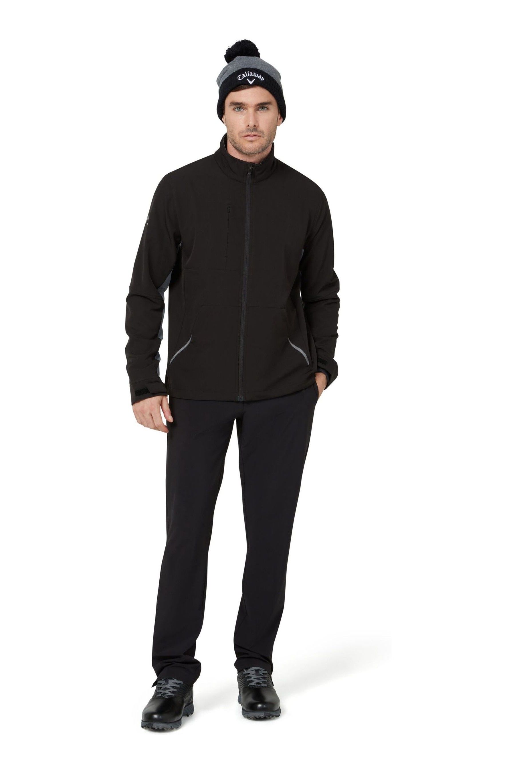 Buy Callaway Apparel Premium Full Zip Wind Black Jacket from Next Ireland