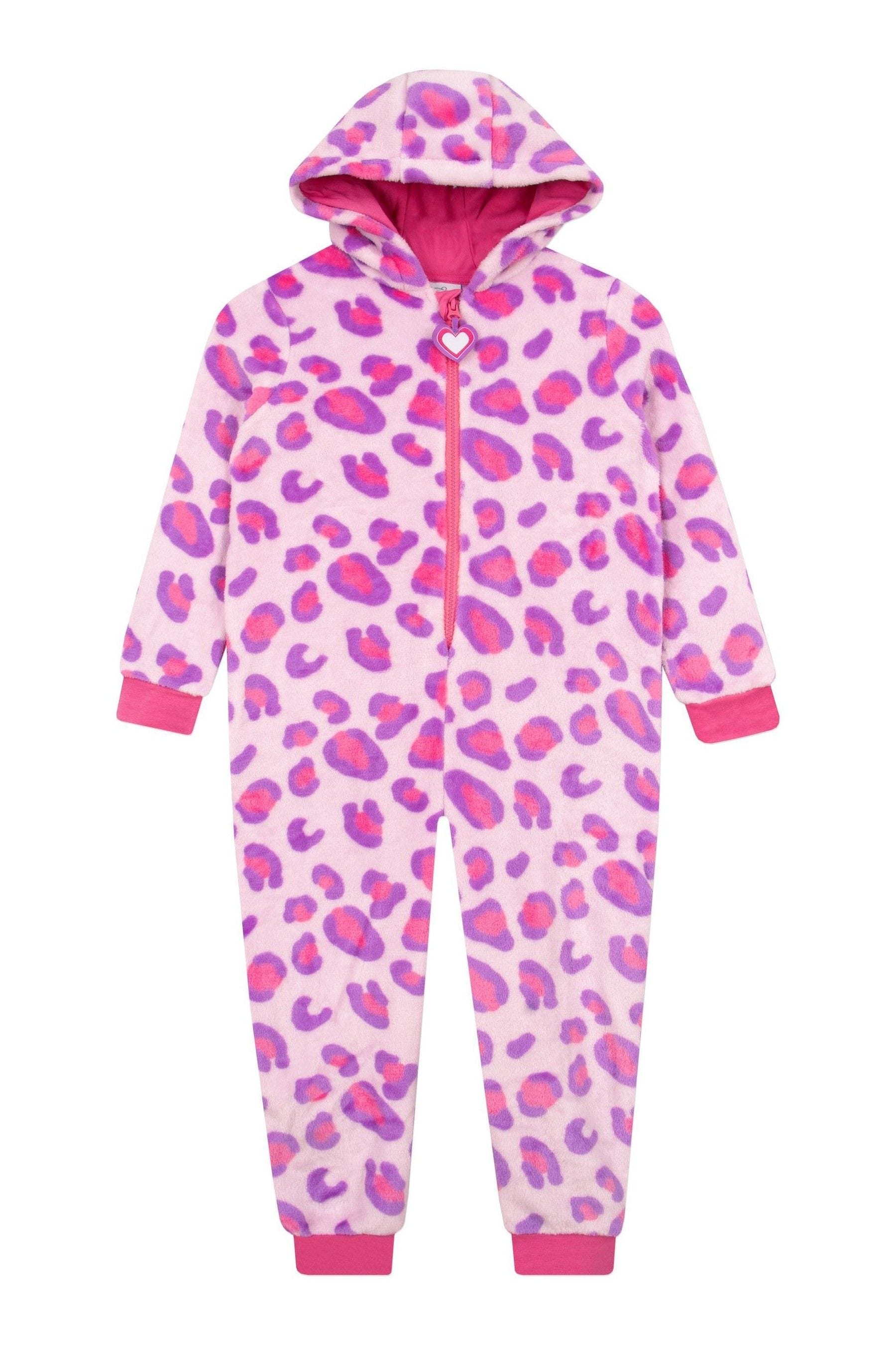 Harry Bear Pink Leopard Print Onesie