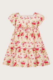 Monsoon Natural Baby Rosanna Jacquard Floral Print pinstripe - Image 2 of 3