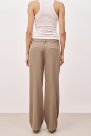 Because Of Alice Brown Mid Rise Wide Leg Trousers - Image 3 of 6