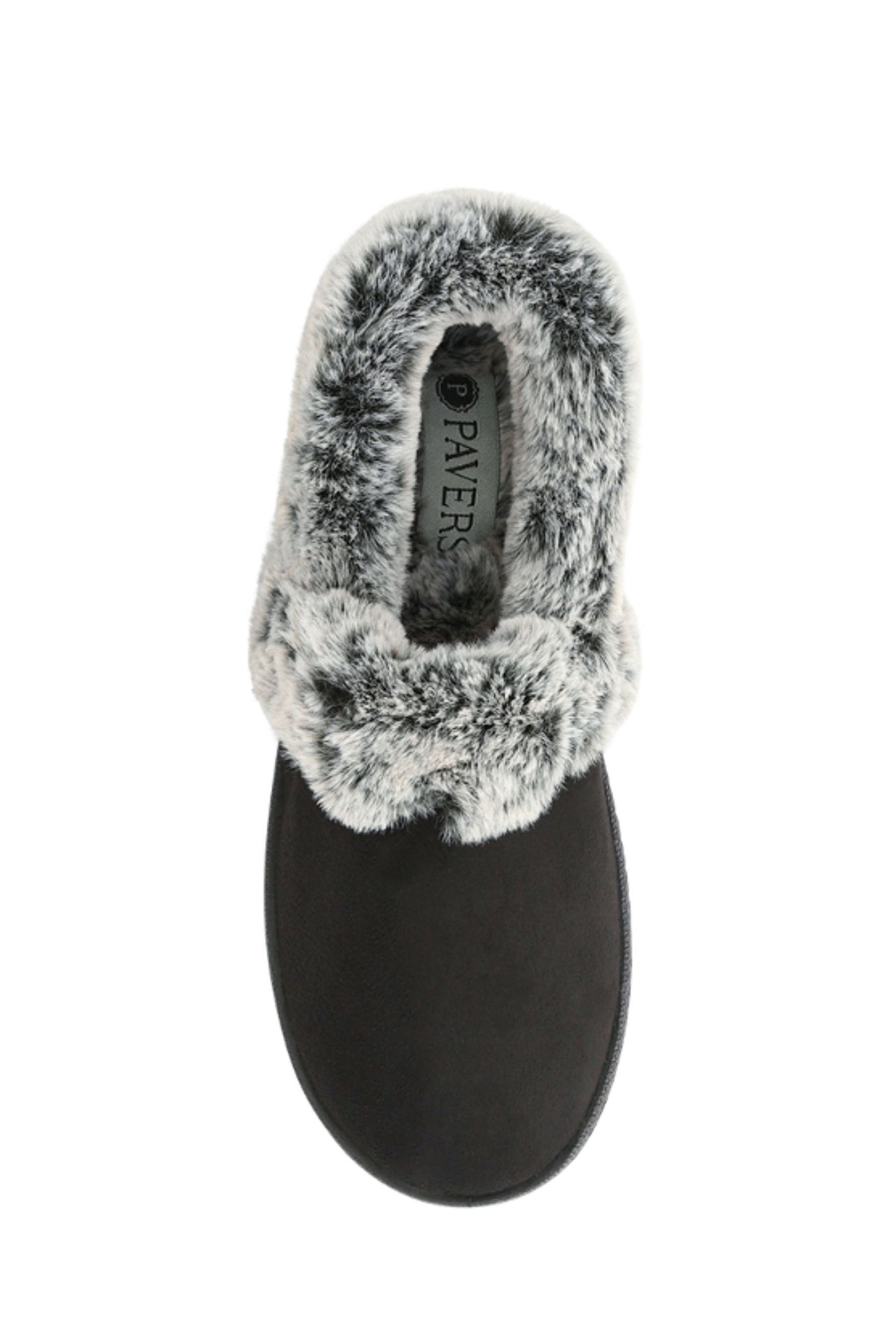 Buy Pavers Black Warm Lined Memory Foam Slippers from the Next UK online shop