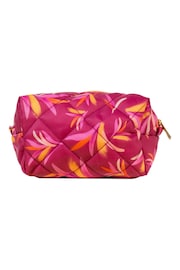 Portico Designs Orange Flawsome Large Quilted Toiletries Bag - Image 3 of 5