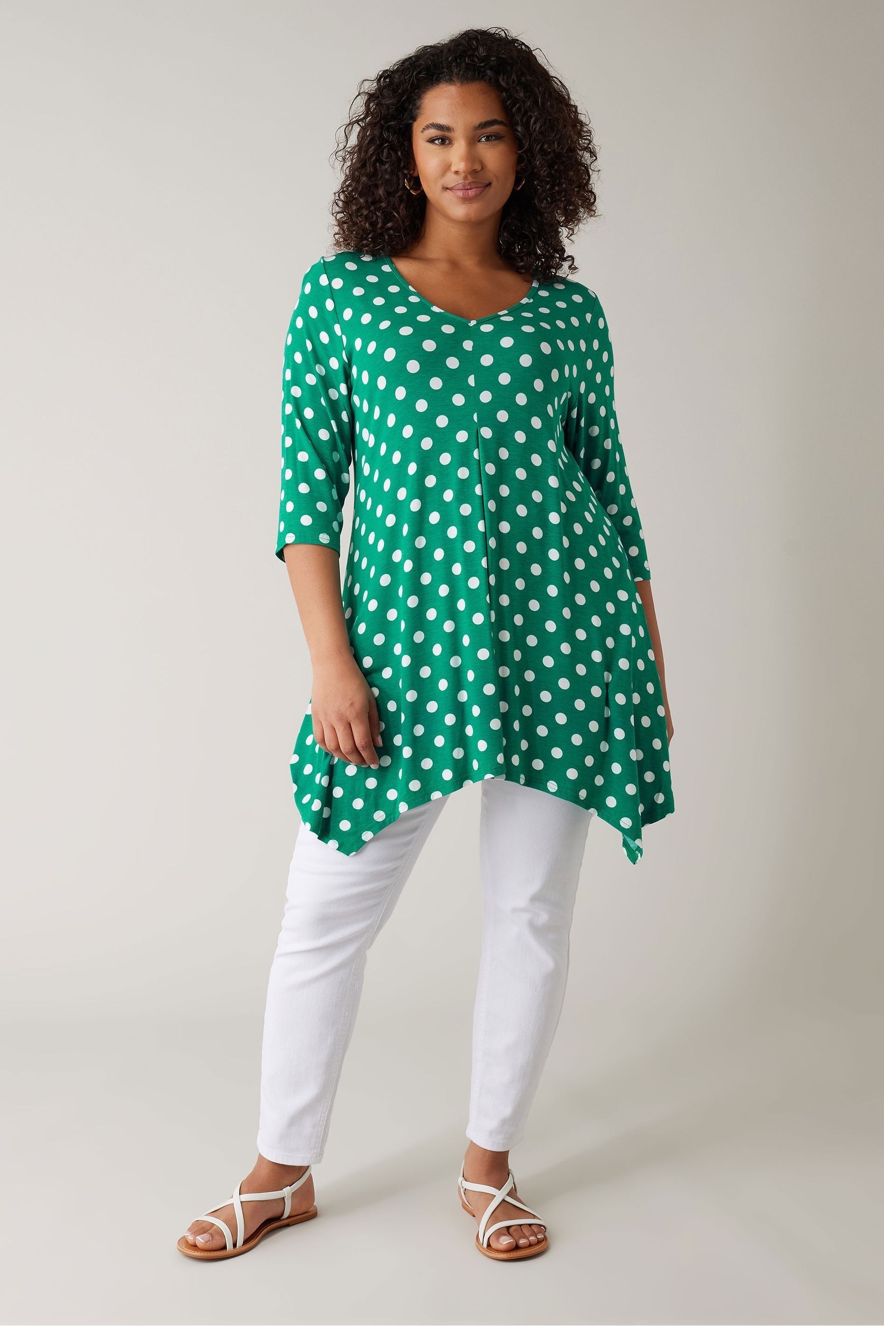 Buy Evans V Neck 3 4 Sleeve Tunic from the Next UK online shop