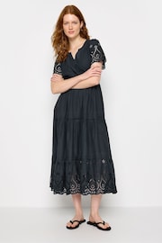 Long Tall Sally Blue Broidery Hem Midaxi Dress - Image 3 of 7