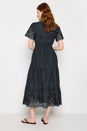 Long Tall Sally Blue Broidery Hem Midaxi Dress - Image 4 of 7