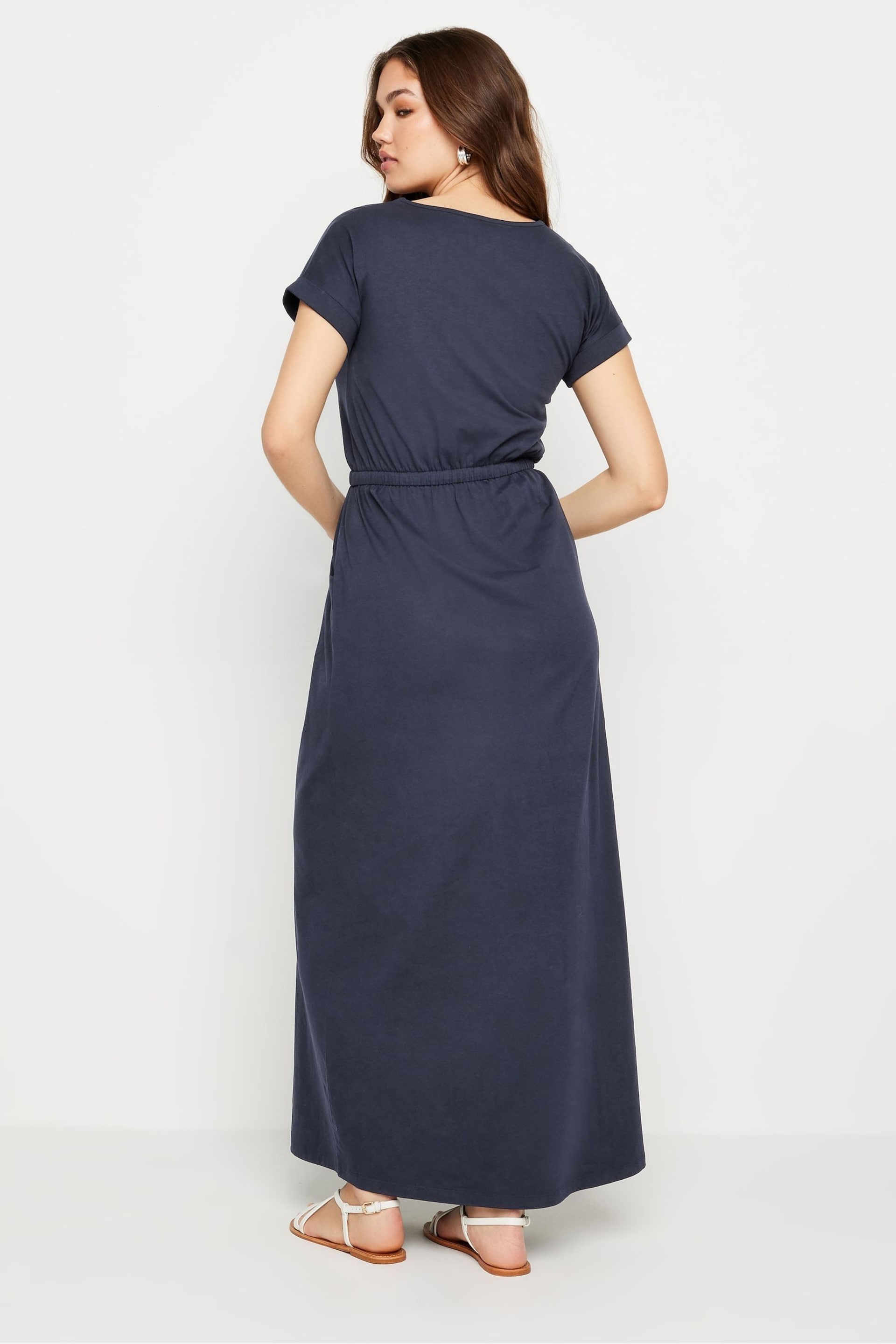 Long Tall Sally Blue Maxi T-Shirt Dress - Image 3 of 5