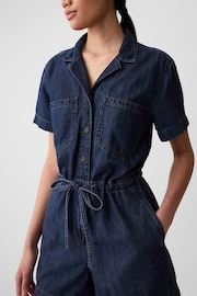 Gap Blue Denim Playsuit - Image 1 of 5