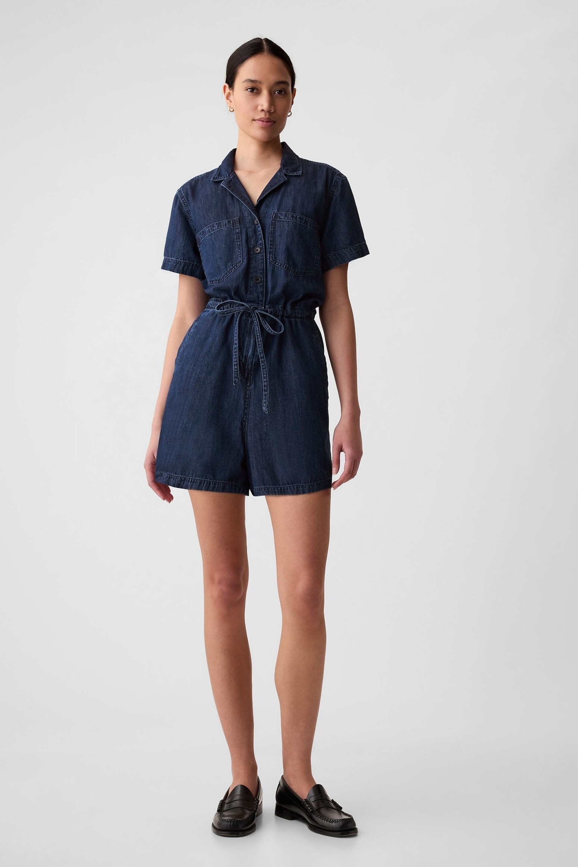 Gap Blue Denim Playsuit - Image 4 of 5