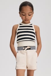 Reiss Navy Kioni 13-14 yrs Striped Crew Neck Vest - Image 2 of 4