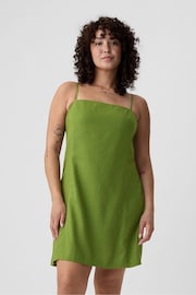 Gap Green Linen-Blend Mini Dress - Image 1 of 6