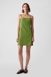 Gap Green Linen-Blend Mini Dress - Image 4 of 6