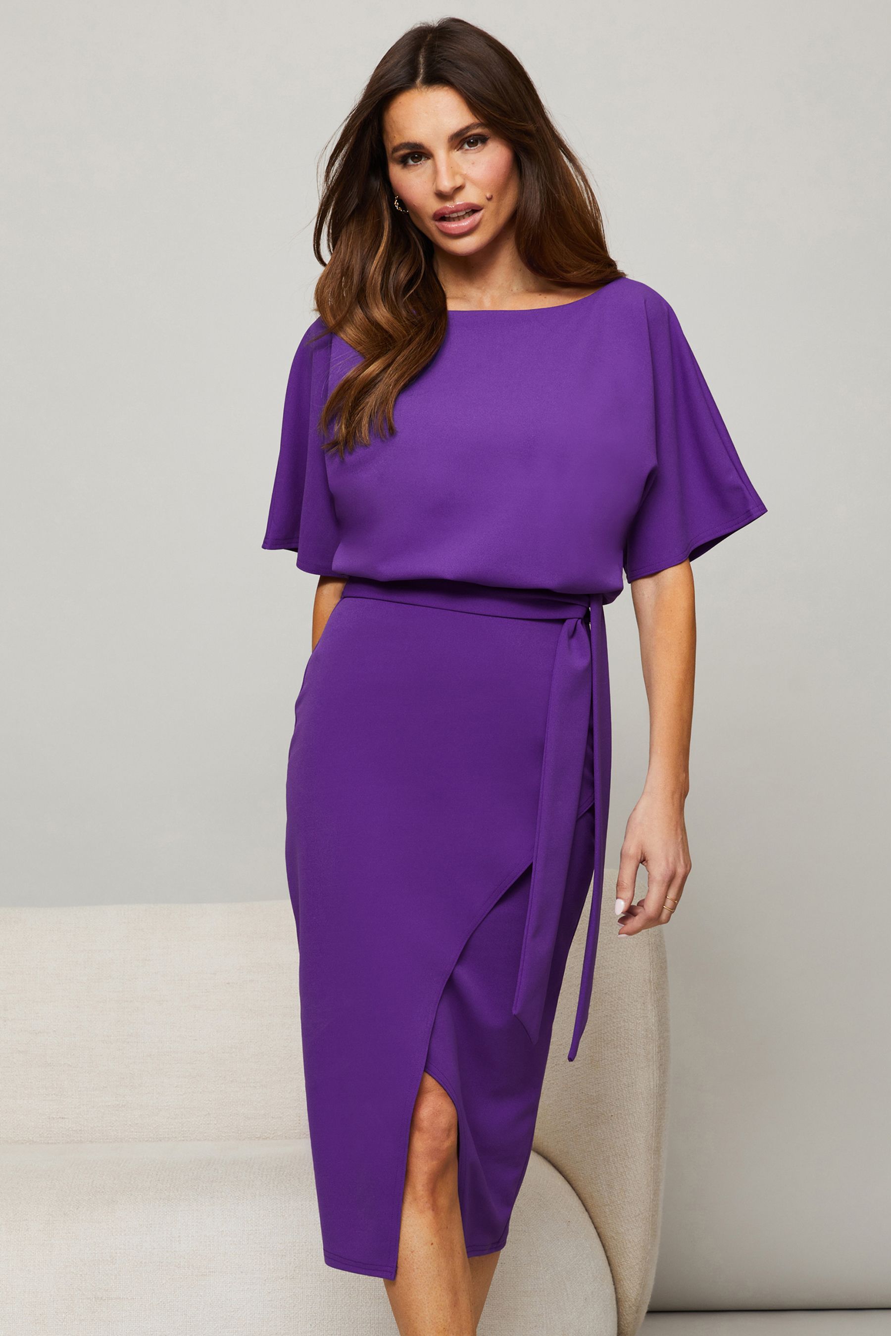 Next lipsy purple dress top
