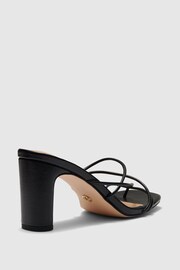 Novo Black Regular Fit Ubari Strappy Heeled Mule - Image 2 of 2