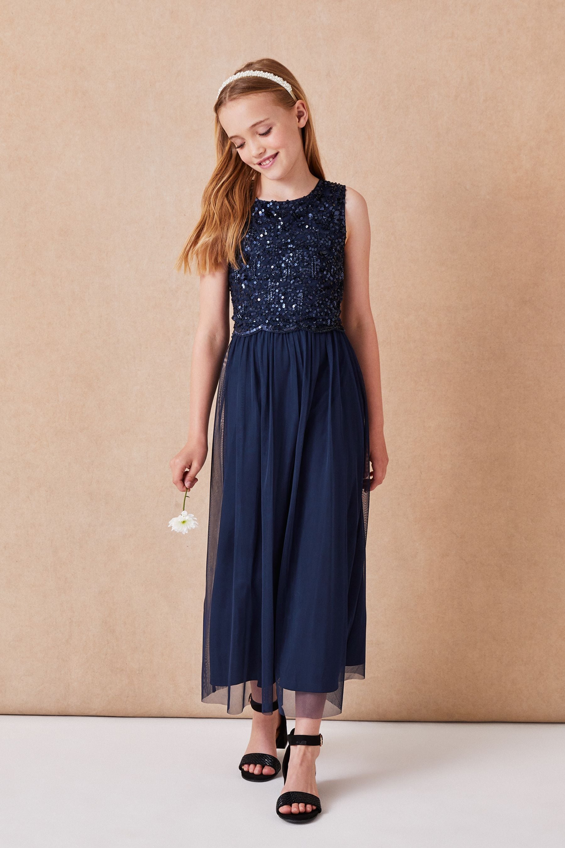 Lipsy sequin maxi dress with tulle skirt new arrivals