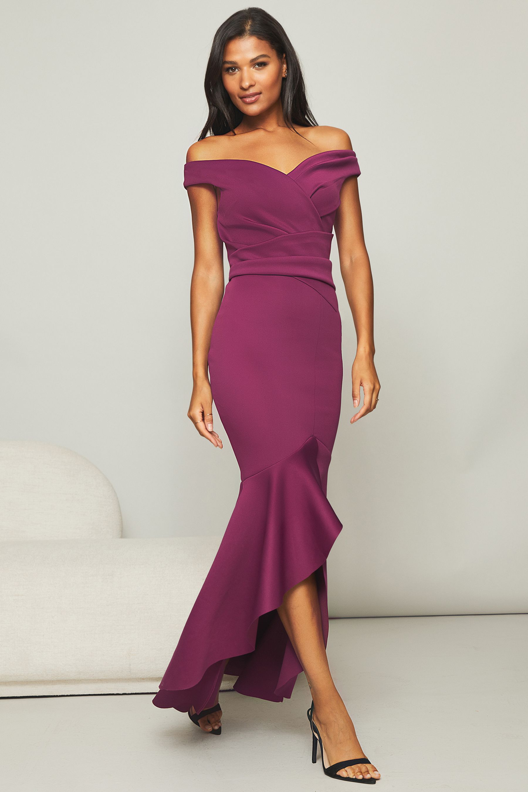 Lipsy bardot maxi dress top
