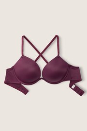 Victoria's Secret PINK Rich Maroon Purple Smooth Super Push Up Bra - Image 5 of 5