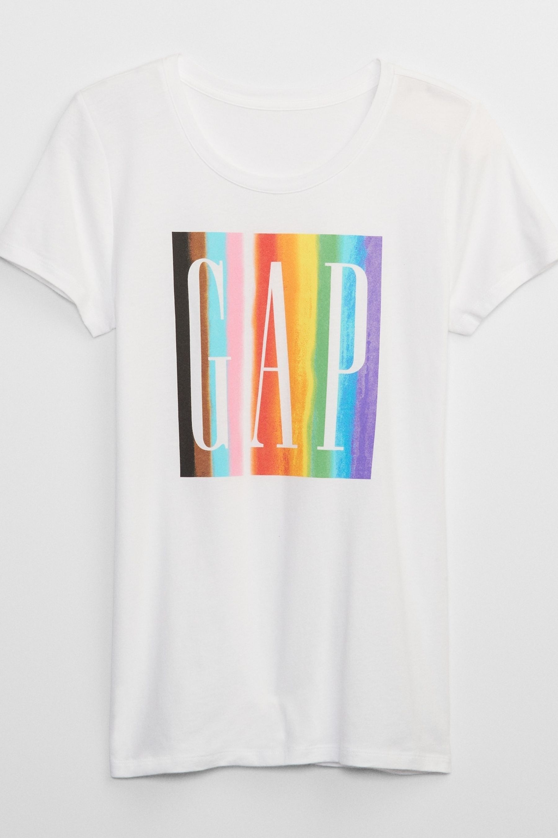 Buy Gap White Favorite Pride Logo T Shirt from Next Luxembourg