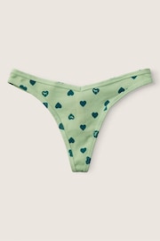 Victoria's Secret PINK Soft Jade Green Cotton Thong Knickers - Image 1 of 1