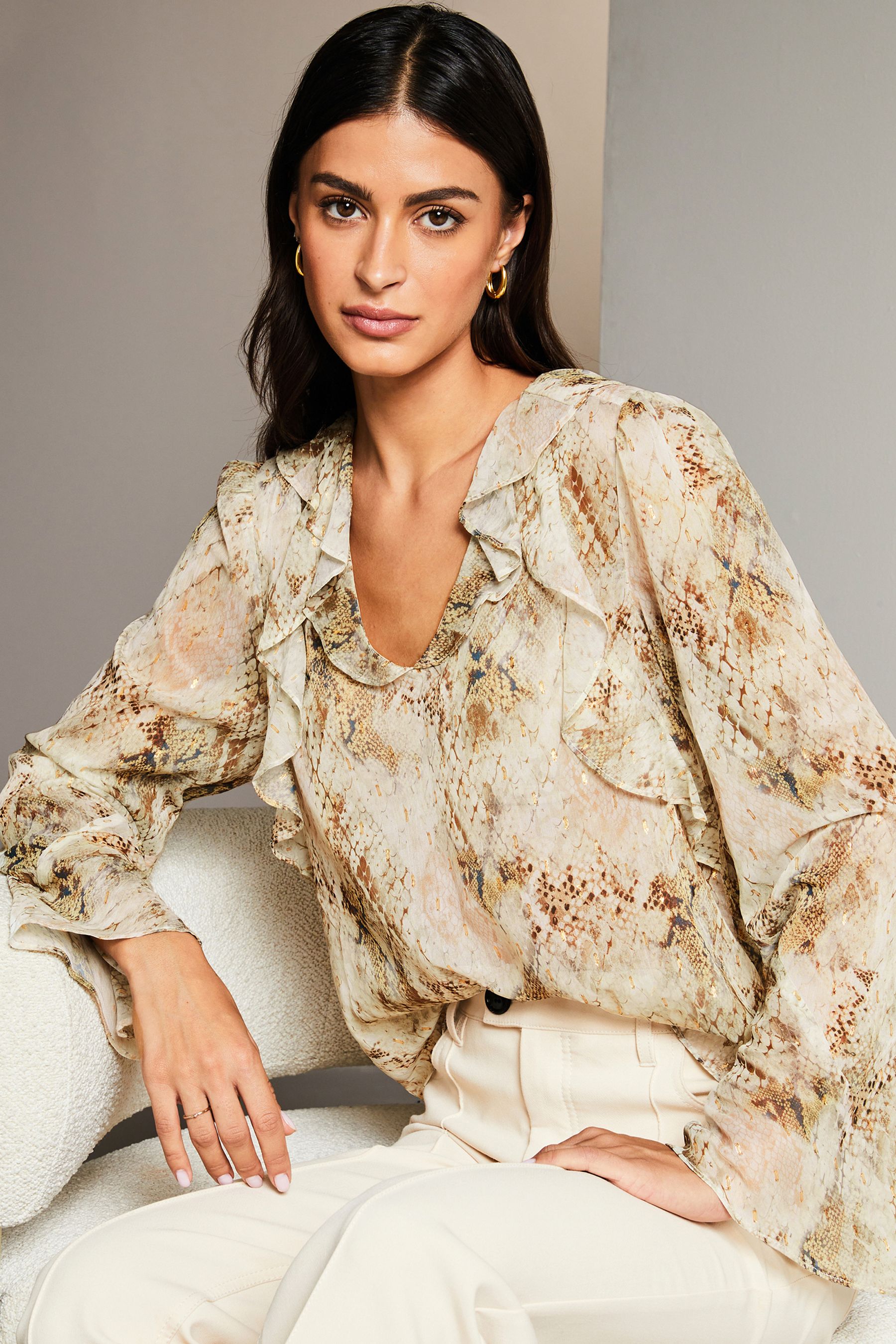 Lipsy kimono sleeve snake print dress shop