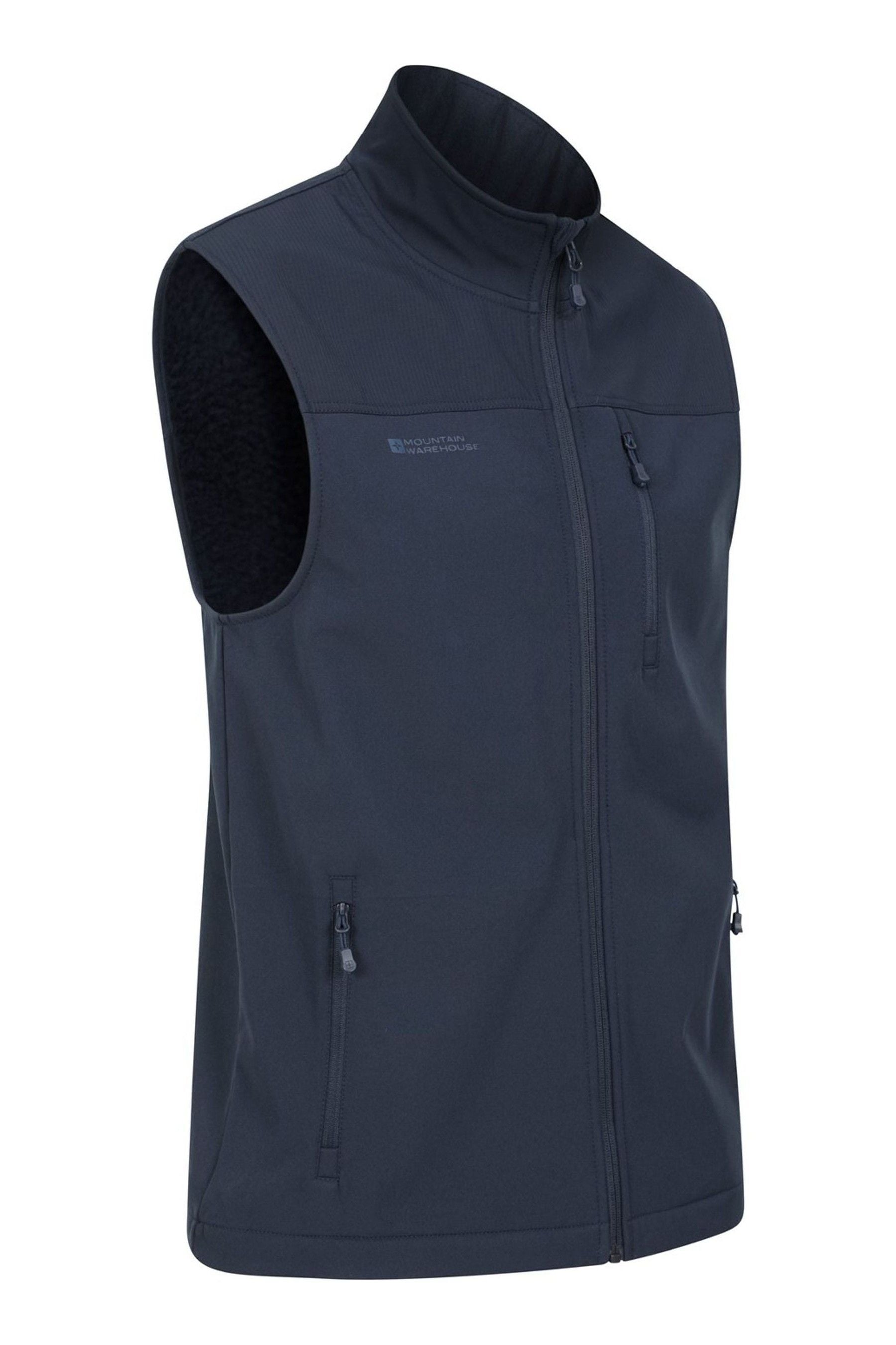 Buy Mountain Warehouse Blue Grasmere Mens Water Resistant Fleece Lined Gilet from Next Luxembourg