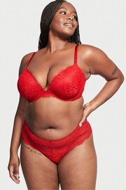 Victoria's Secret Lipstick Red Lace Hipster Thong Knickers - Image 2 of 3