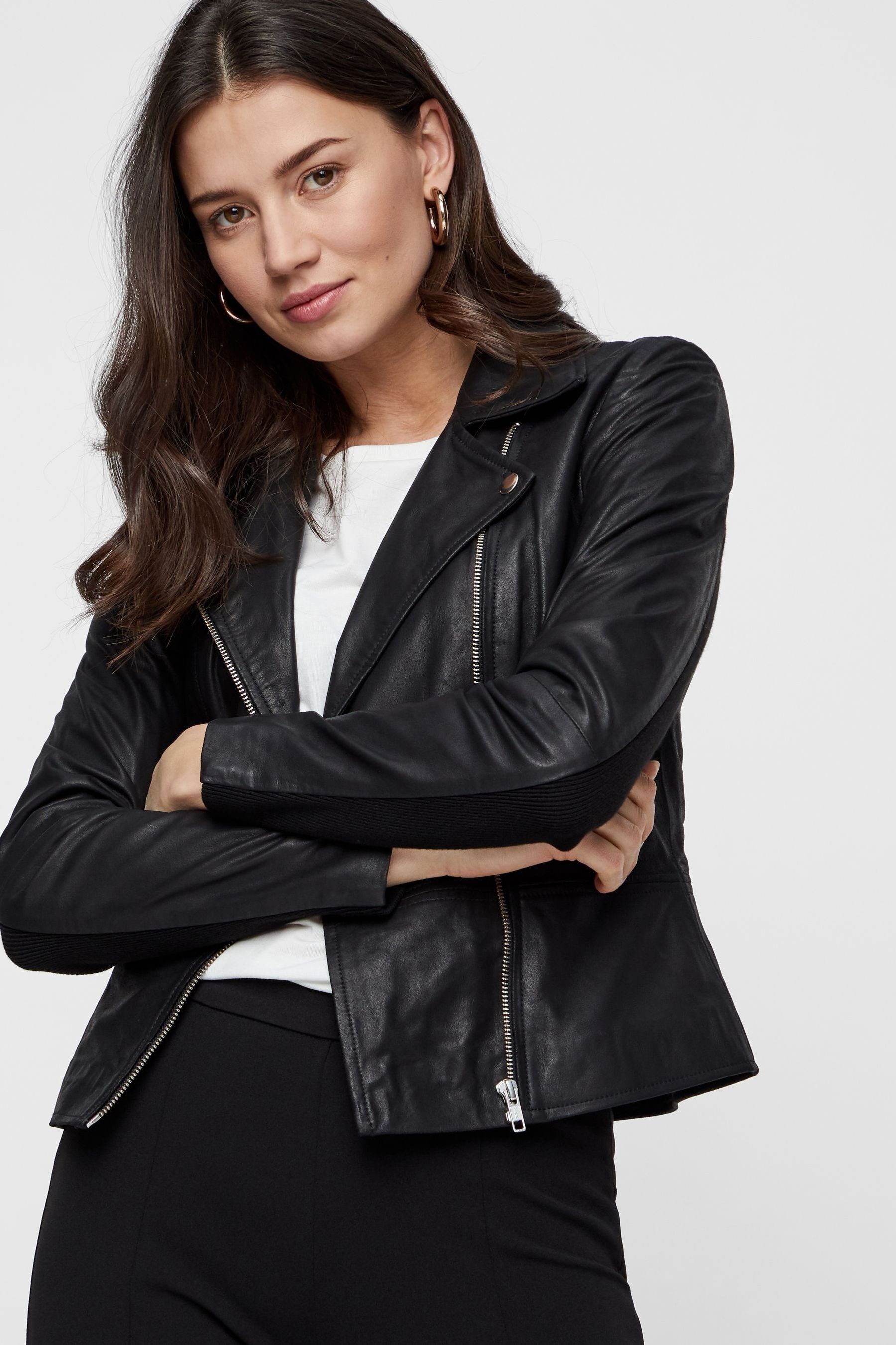 Yas leather biker jacket new arrivals