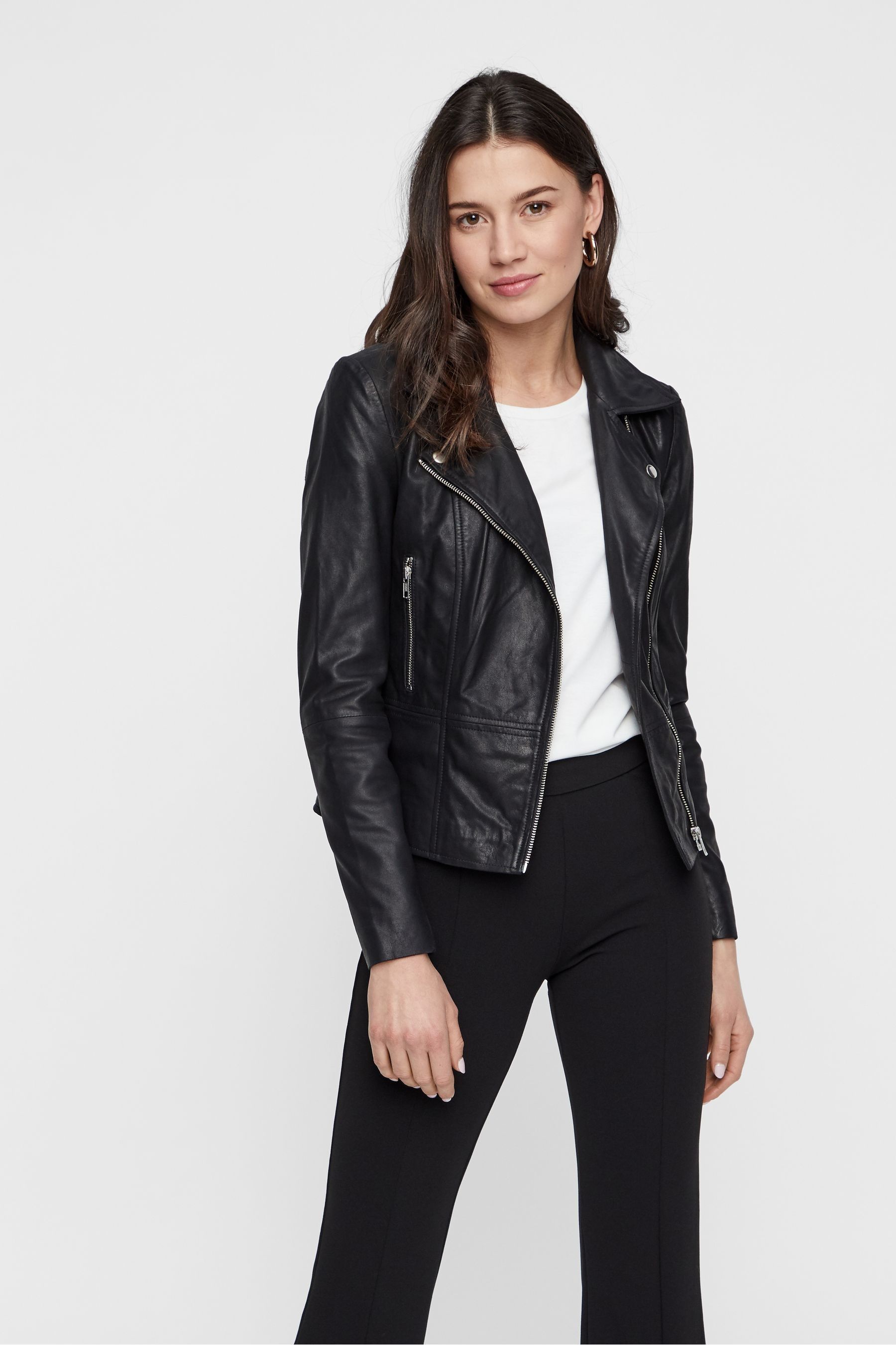Yas leather biker jacket hotsell