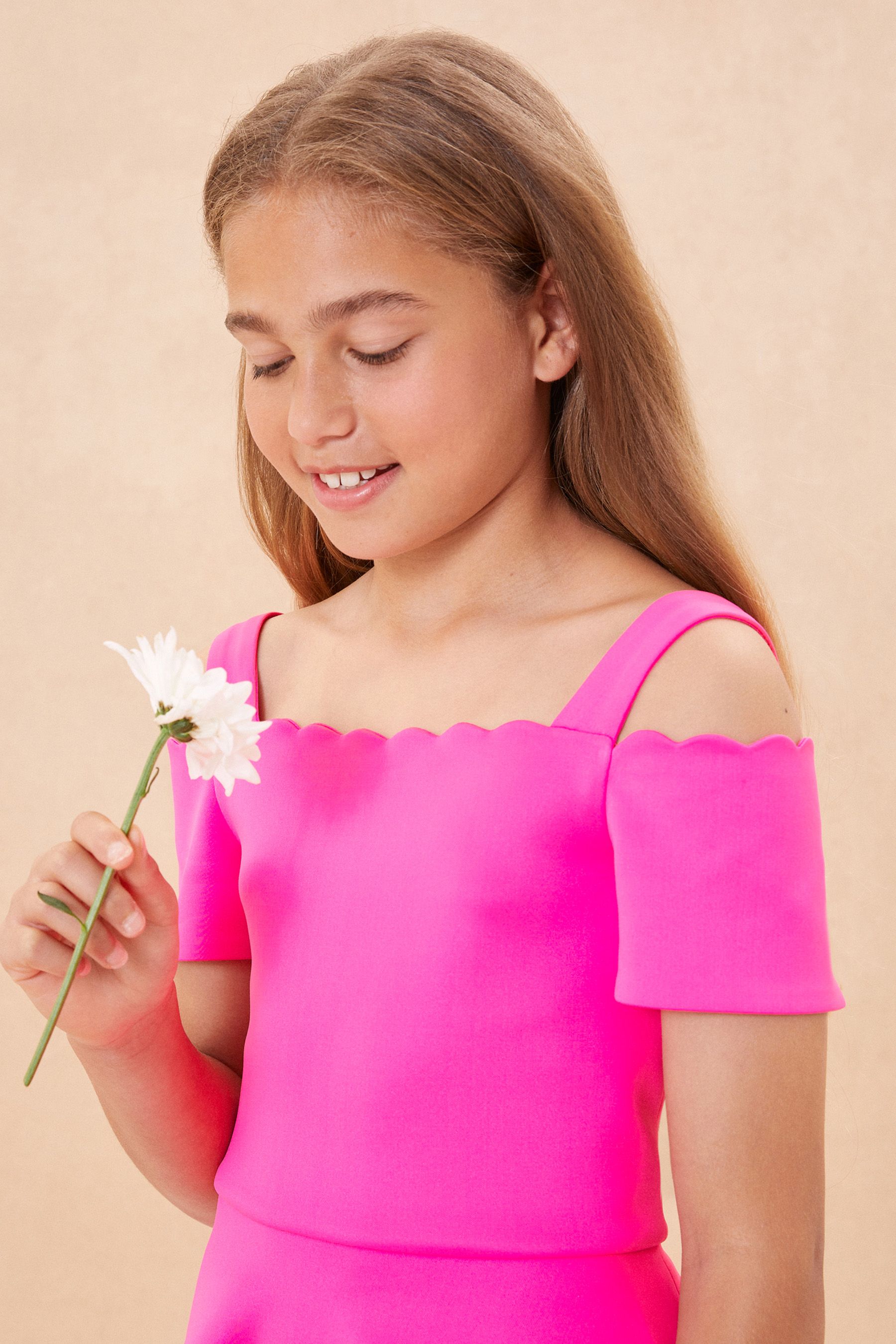 Buy Lipsy Bright Pink Scuba Occasion Dress from Next Luxembourg