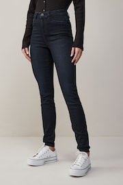 NOISY MAY blue denim High Waisted Skinny Jeans - Image 1 of 5
