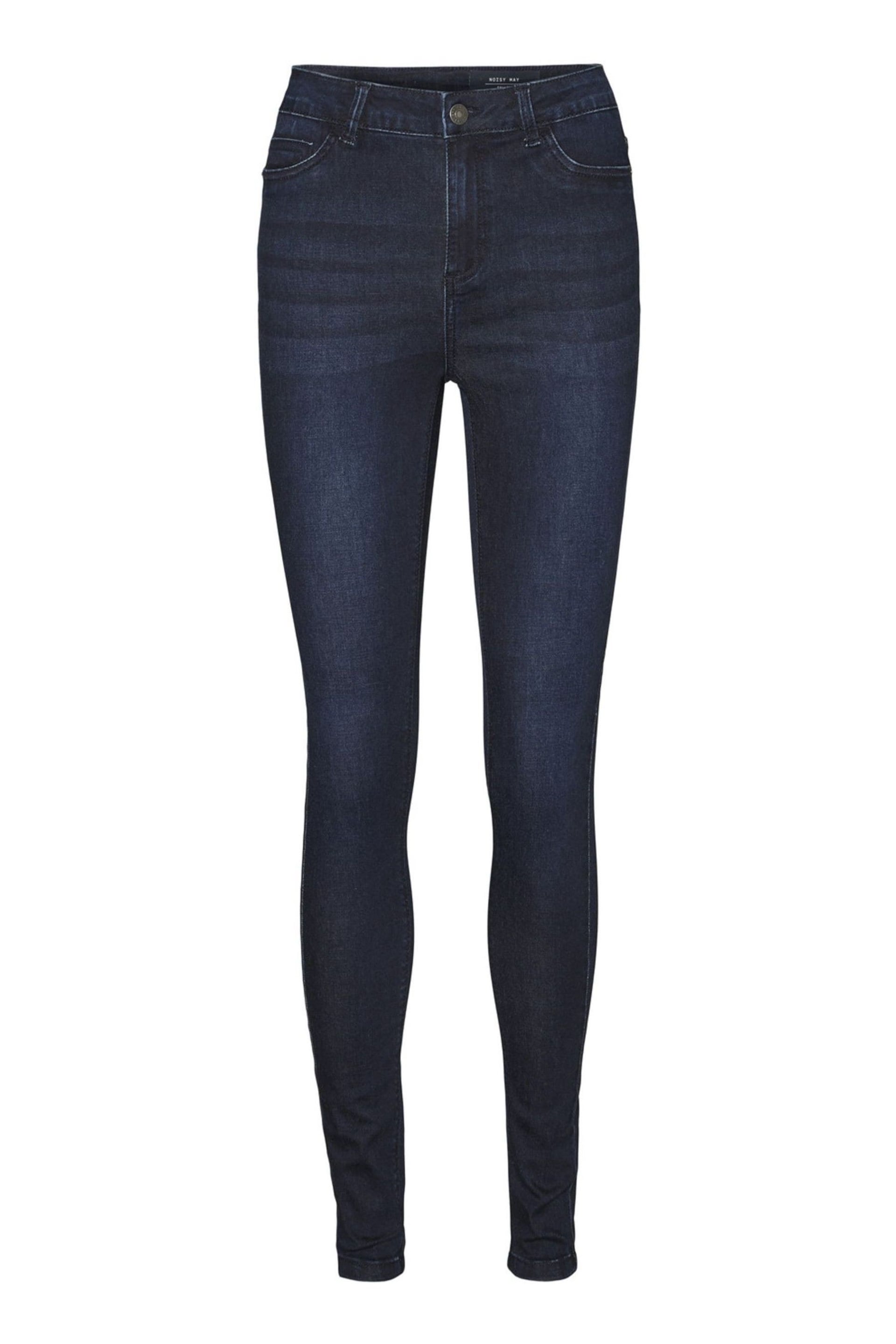 NOISY MAY blue denim High Waisted Skinny Jeans - Image 5 of 5