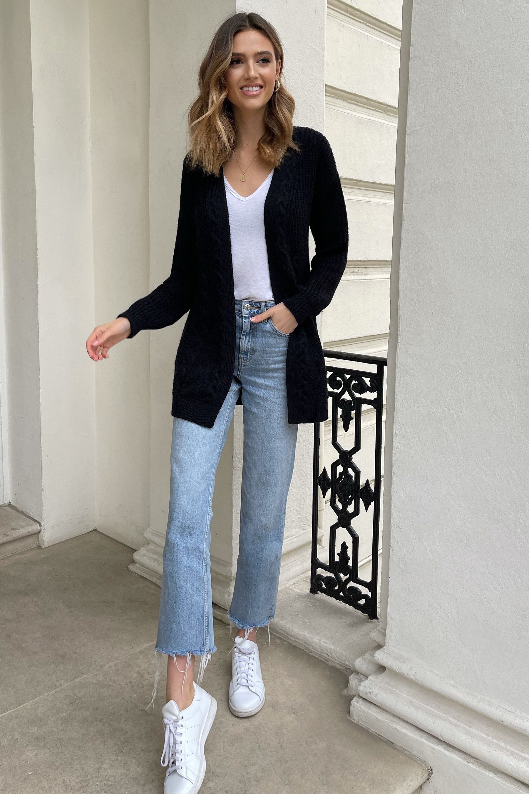 Lipsy cable knit cardigan online