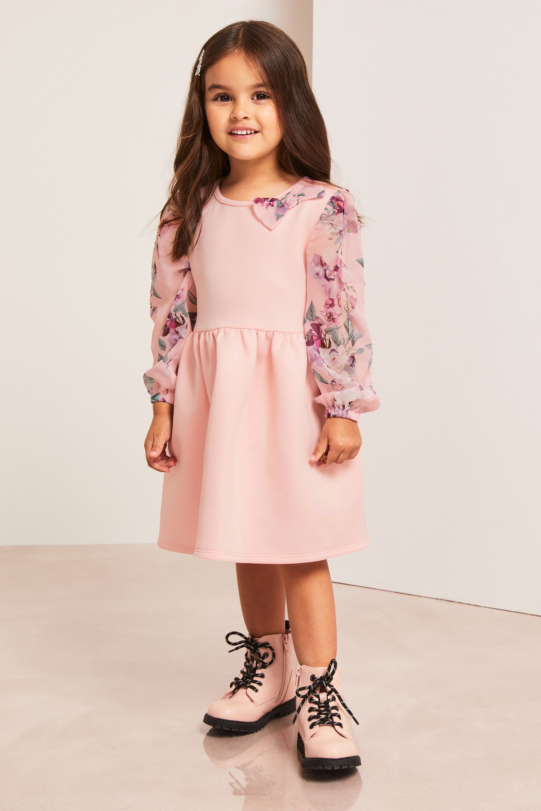 Lipsy girl scuba floral print dress cheap