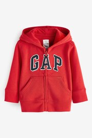 Gap Red Logo Zip Up Hoodie (6mths-5yrs) - Image 1 of 3