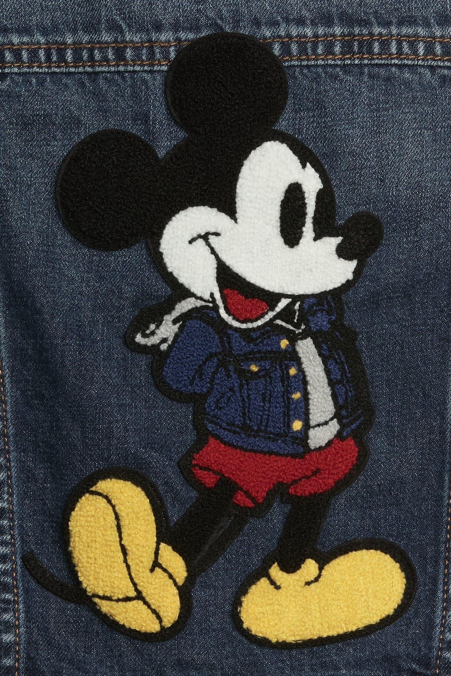 Denim jacket with mickey mouse hotsell