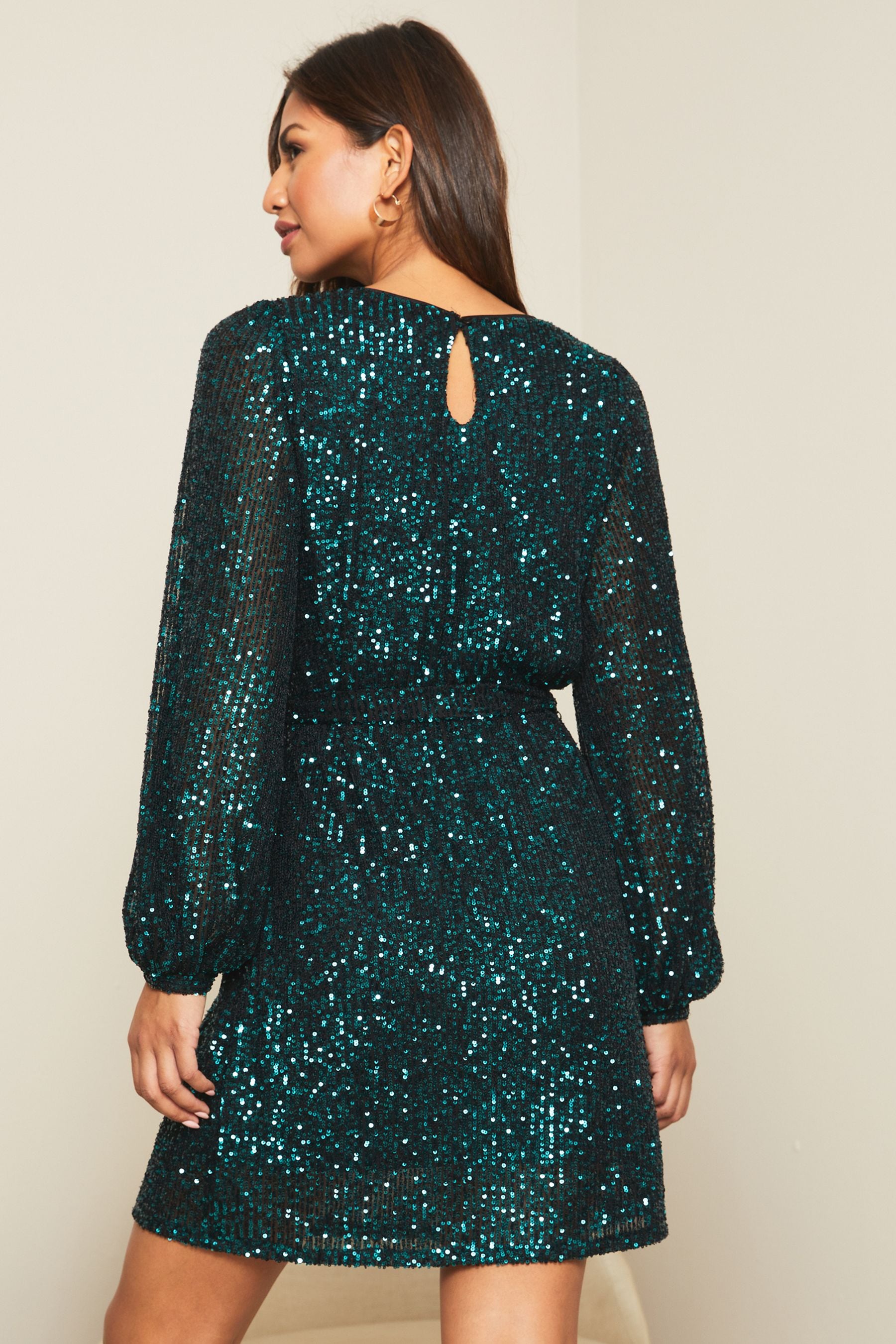 Forest green shift dress sales