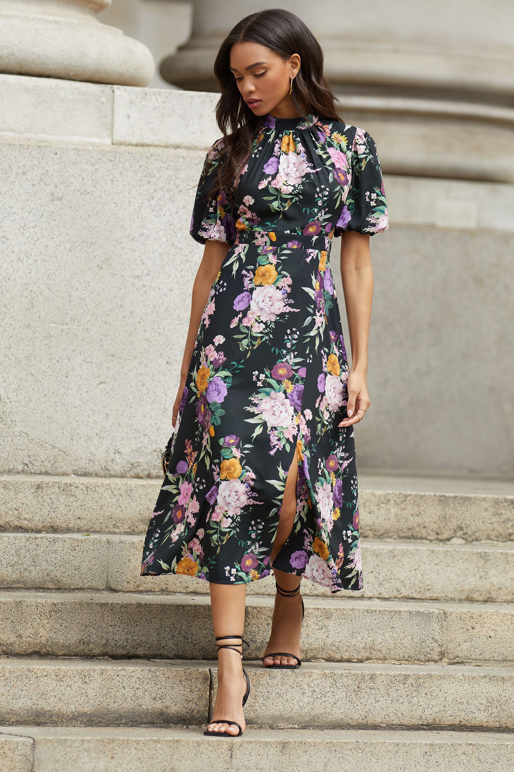 Lipsy floral midi dress online