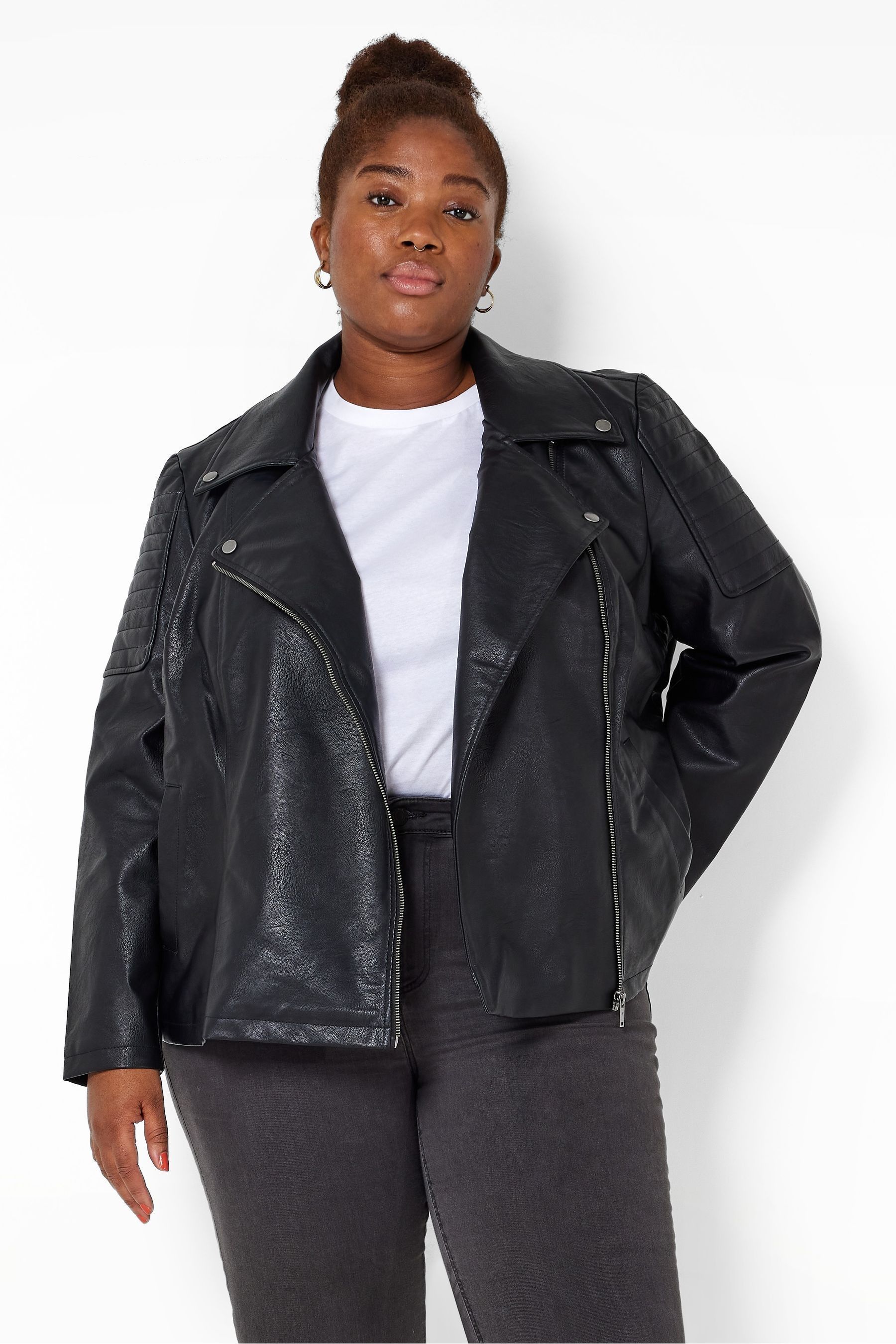 Noisy may faux leather jacket hotsell