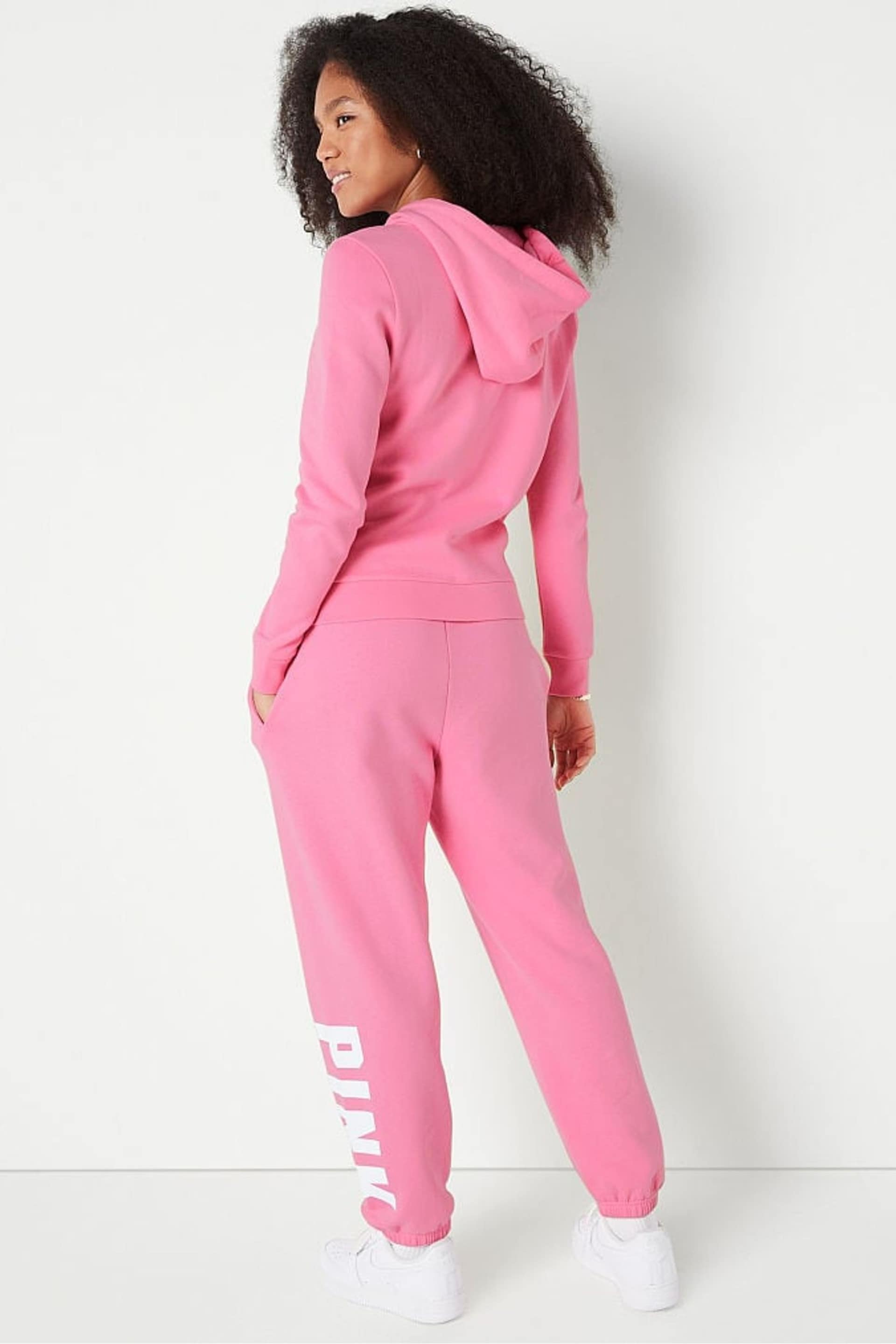 Victoria's Secret PINK Dreamy Pink Sans Logo Fleece Baggy Campus Jogger - Image 2 of 4