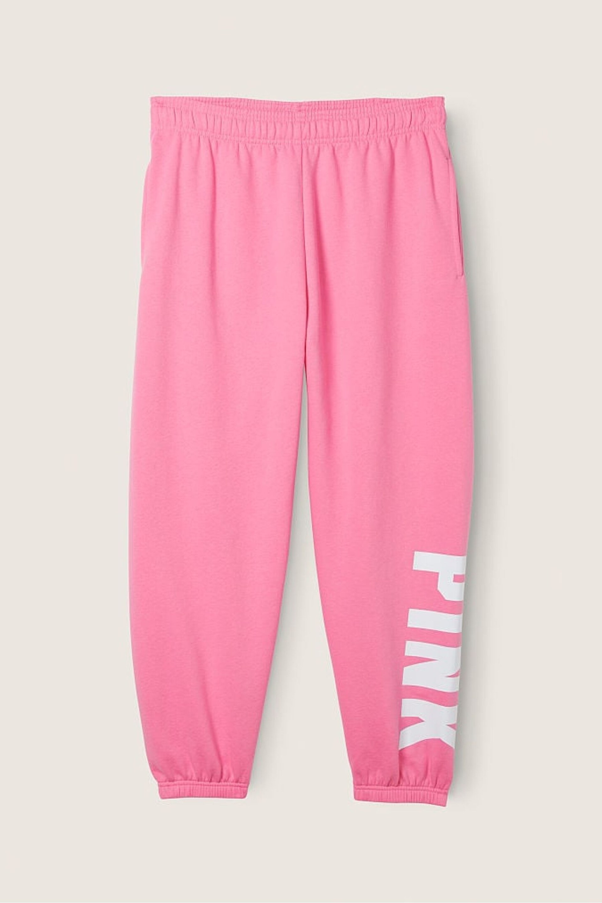 Victoria's Secret PINK Dreamy Pink Sans Logo Fleece Baggy Campus Jogger - Image 3 of 4